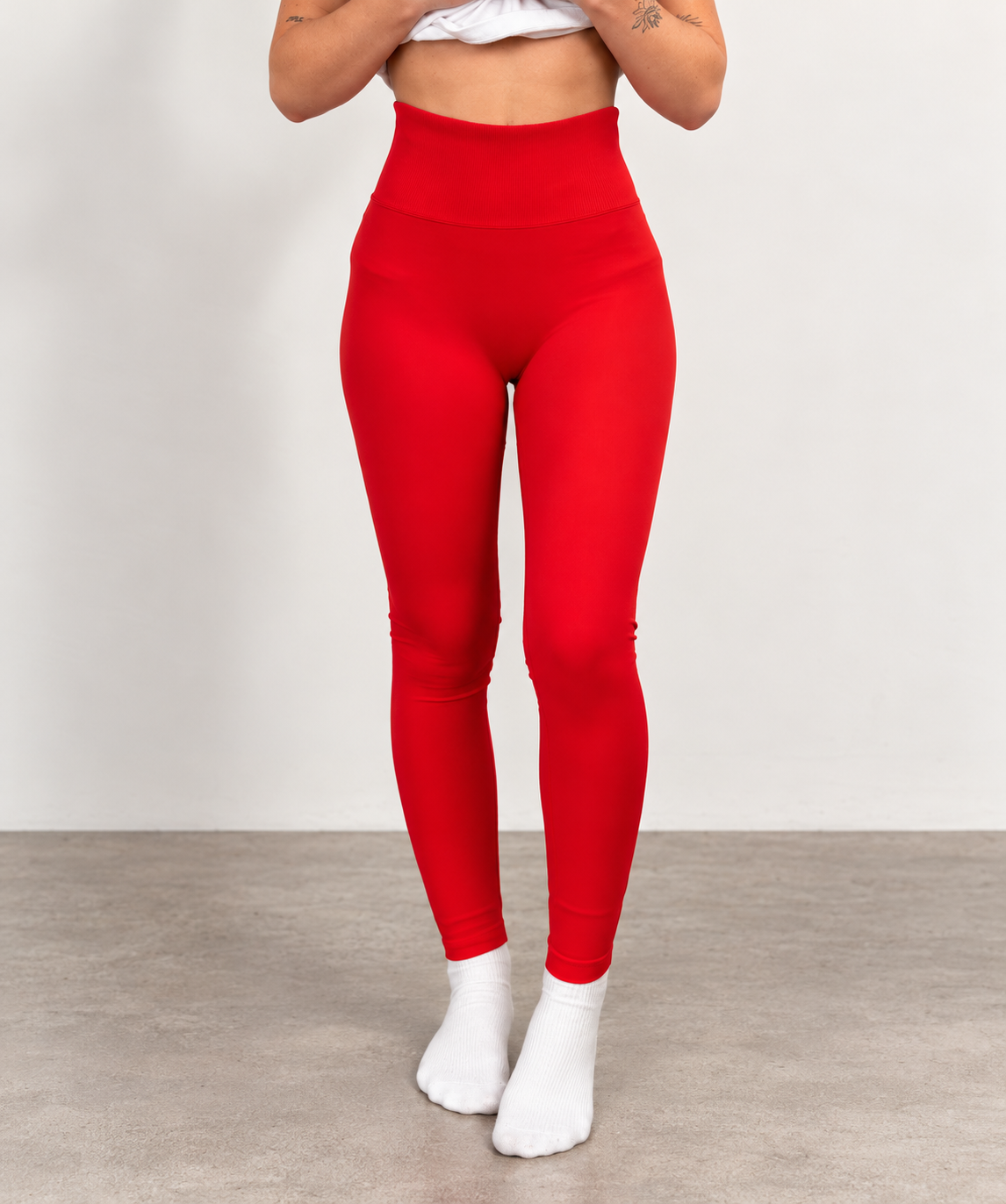 Red Scrunch Bum Tights