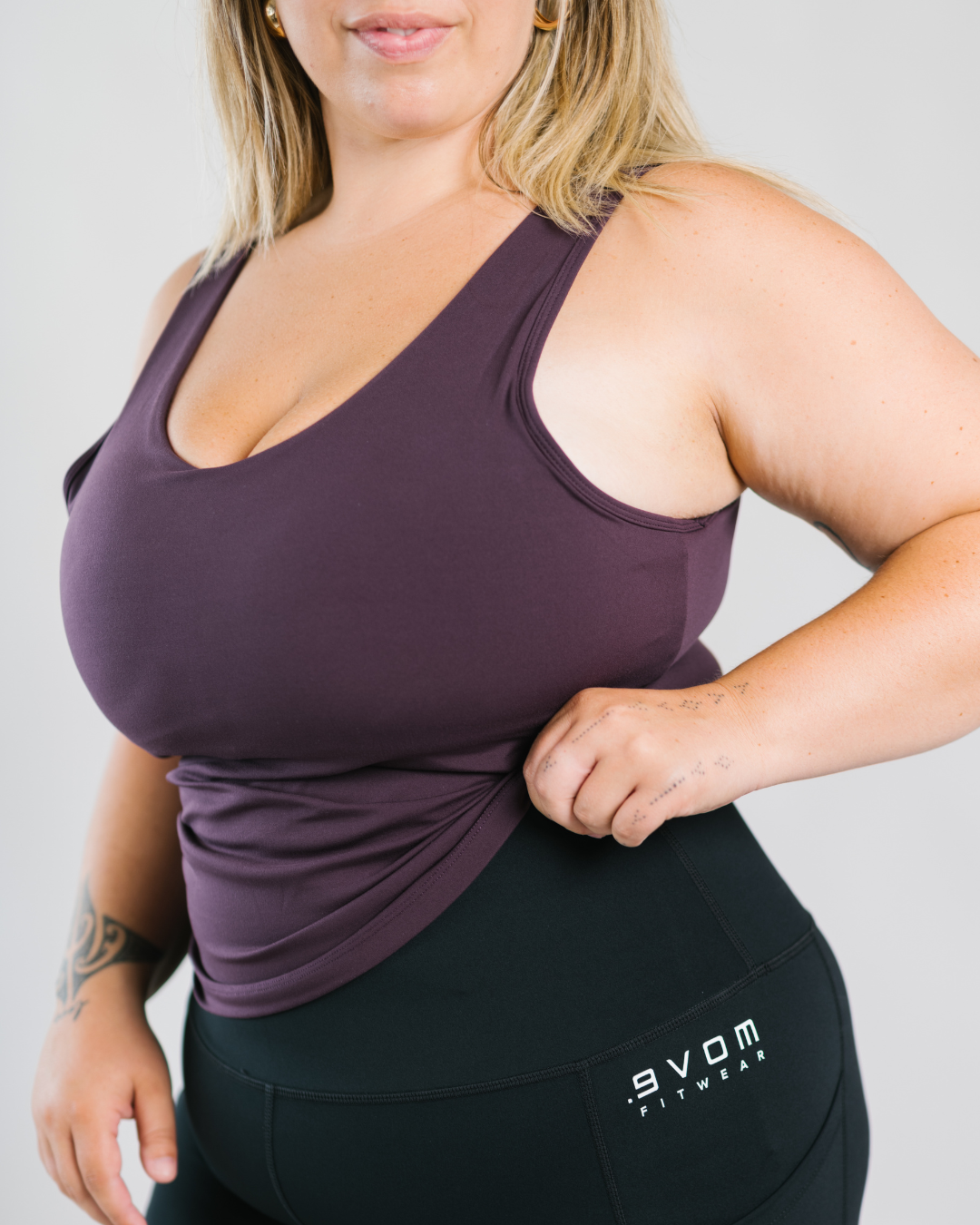 The Singlet Bra - Plum | By Evom