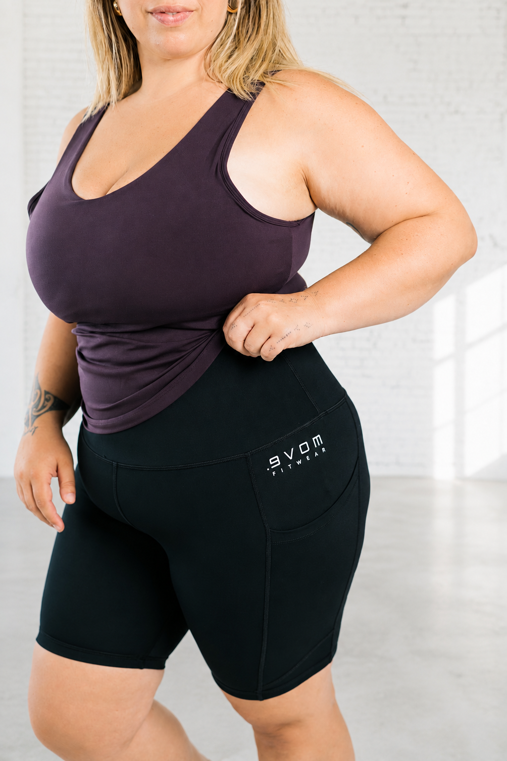 ERA One High Rise Compression Biker Shorts | by Evom Fitwear