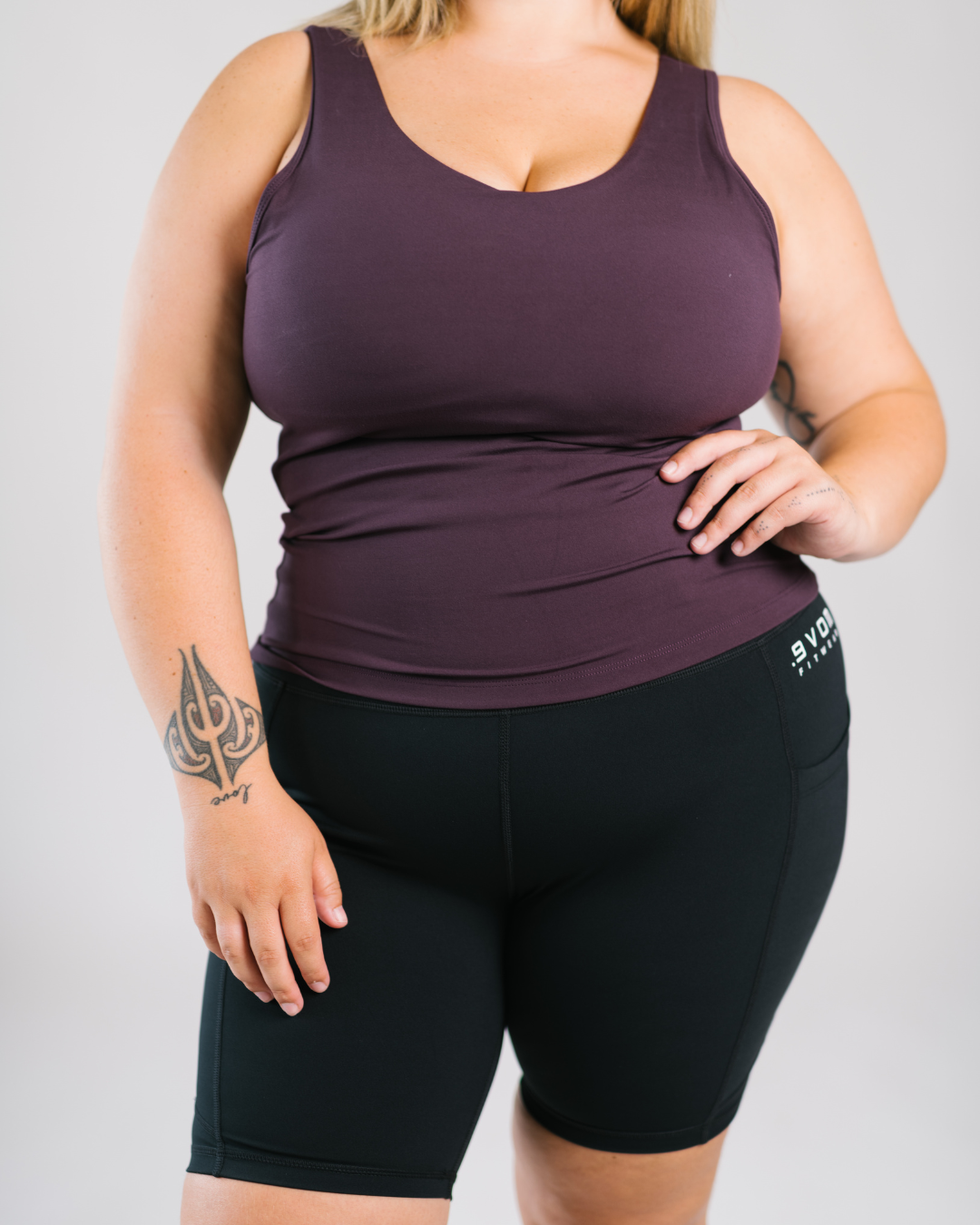 The Singlet Bra - Plum | By Evom
