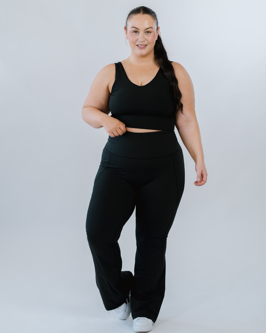 High Rise Core Shape Flares Shortie| by Evom Fitwear