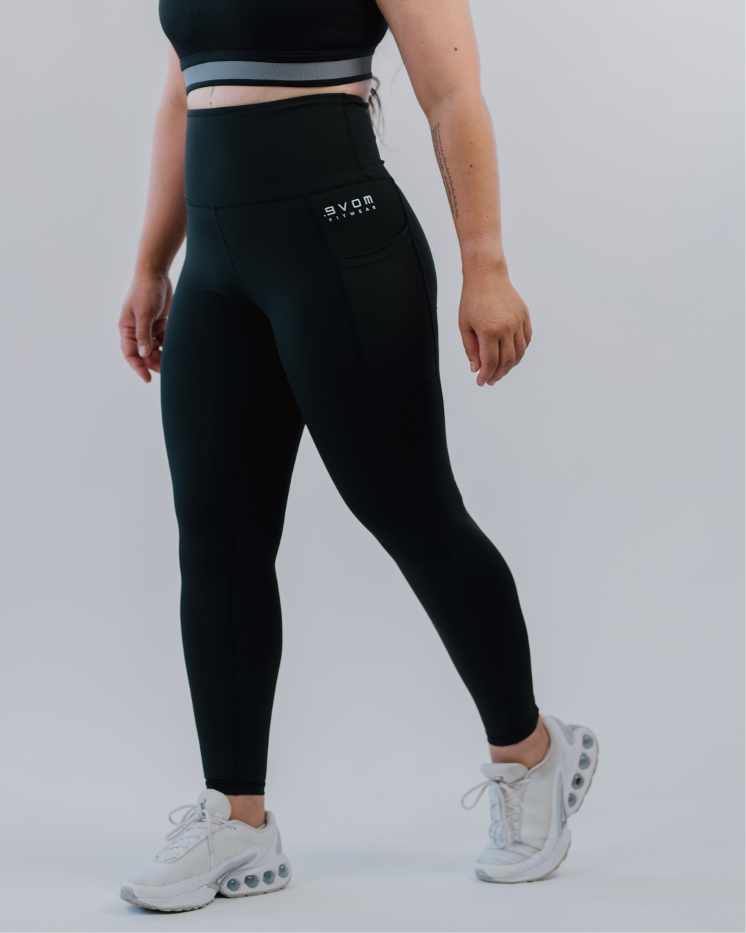 ERA One High Rise Compression Tights - Full Length | by Evom Fitwear