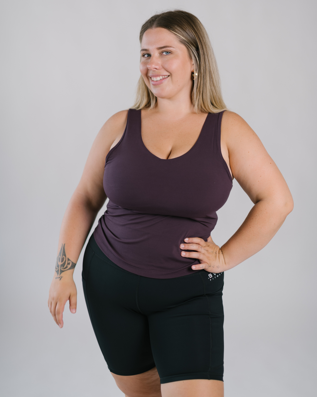 The Singlet Bra - Plum | By Evom