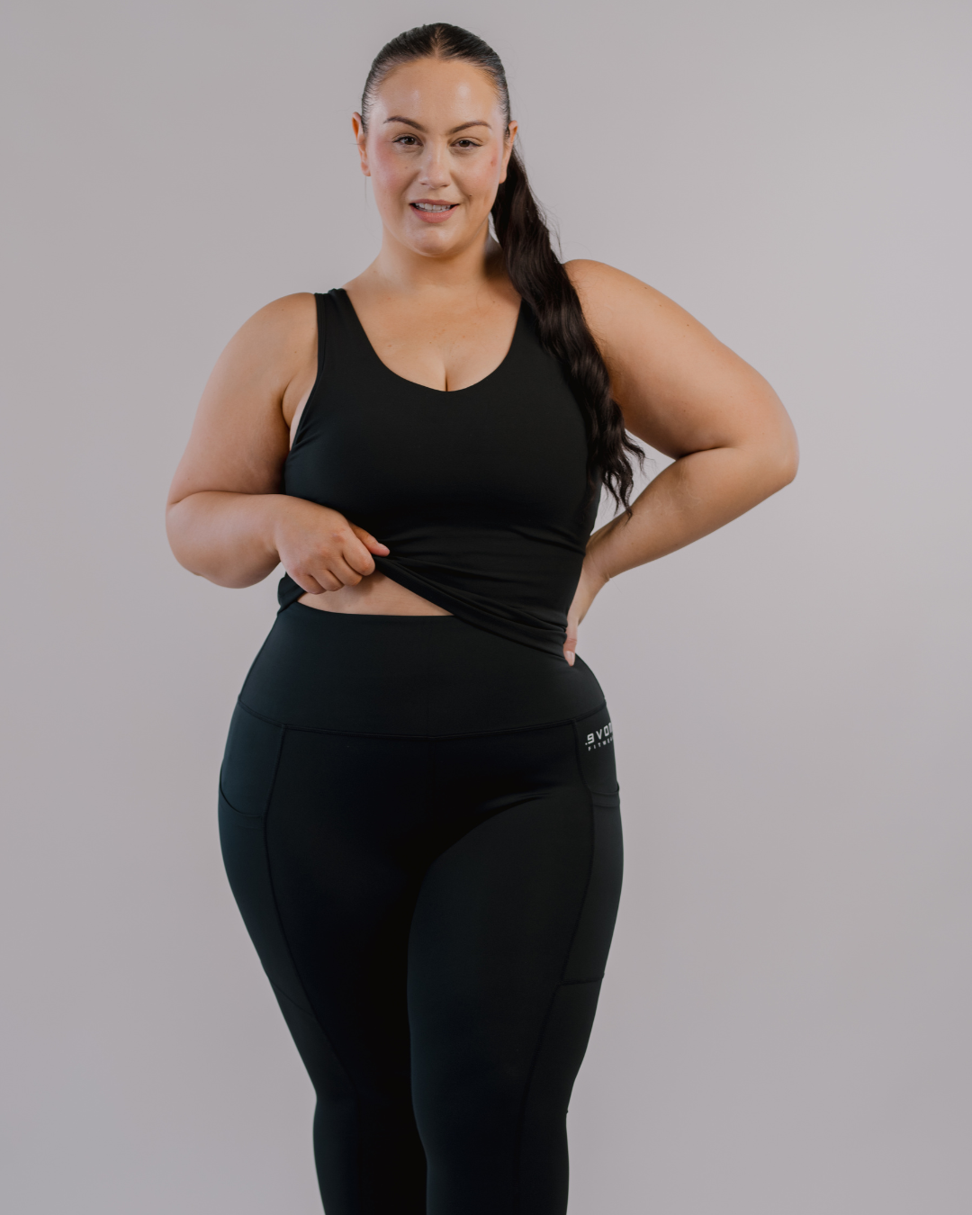 ERA One High Rise Compression Tights - Full Length | by Evom Fitwear