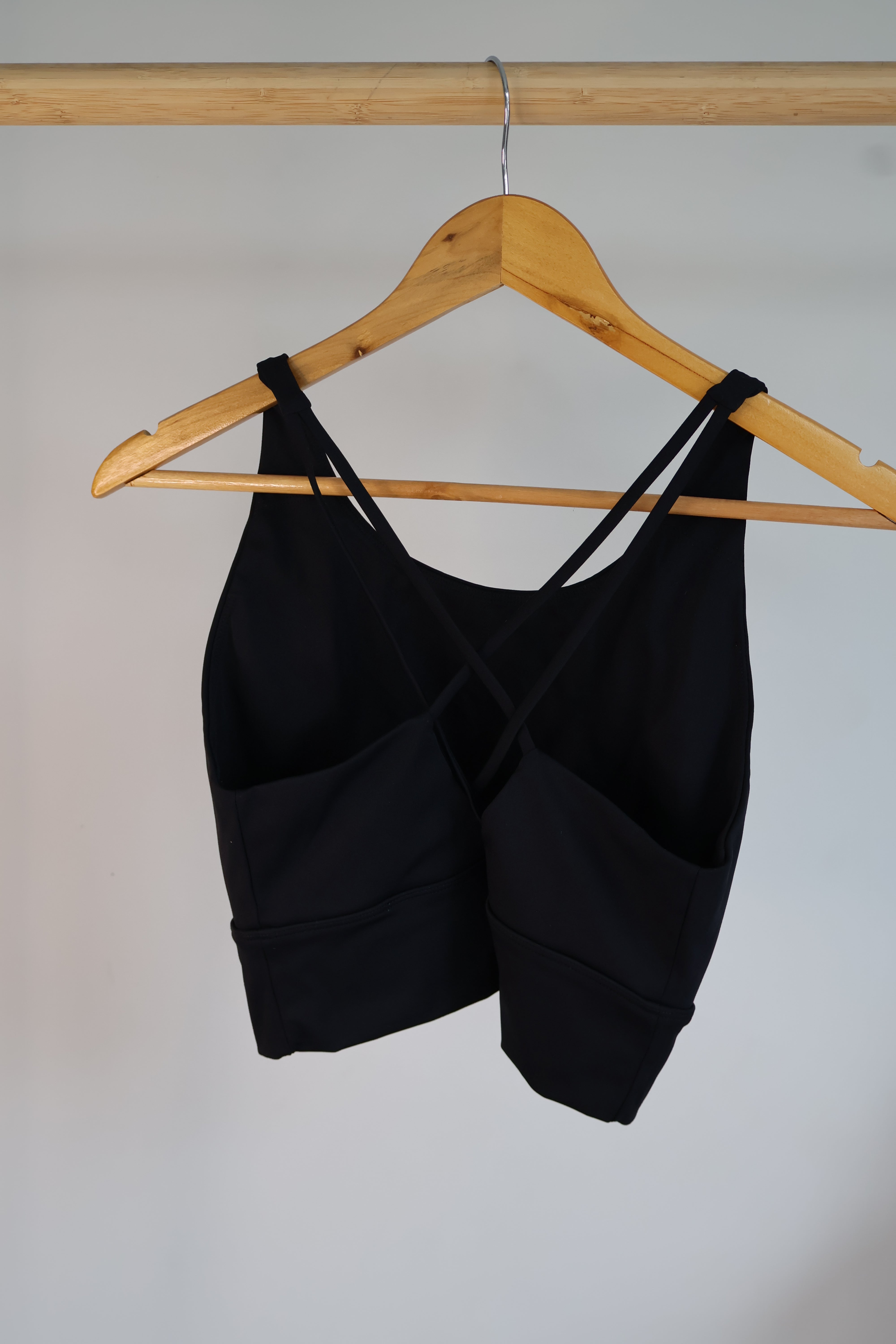 SECONDS - Black Sports bra