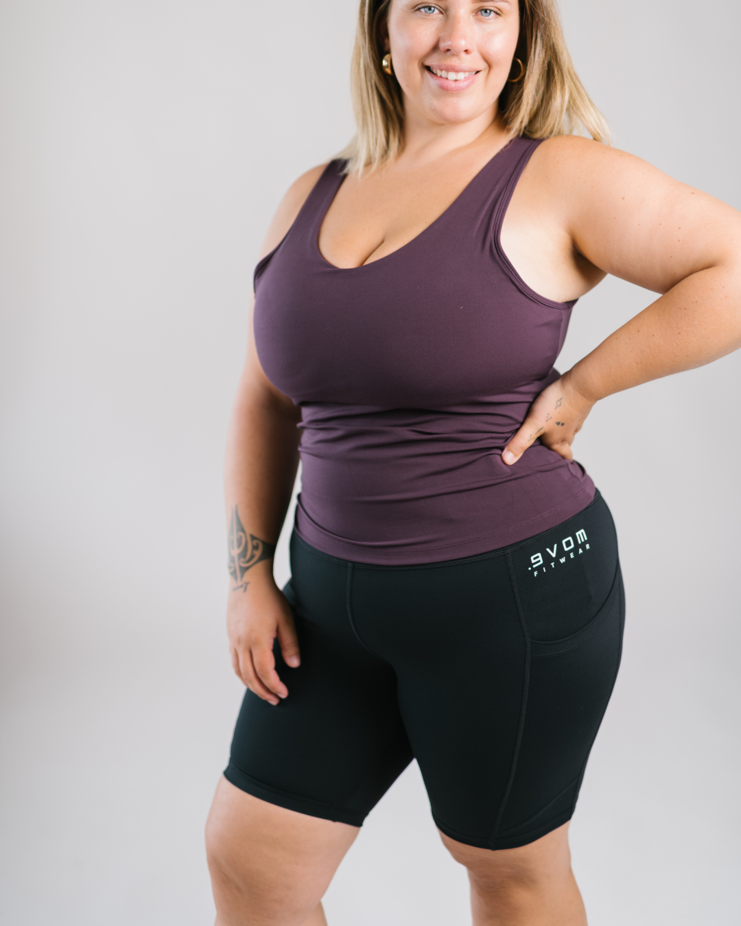 ERA One High Rise Compression Biker Shorts | by Evom Fitwear