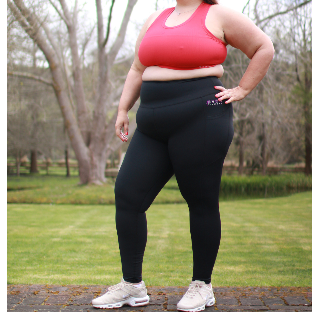 ERA One High Rise Compression Tights - Full Length | by Evom Fitwear