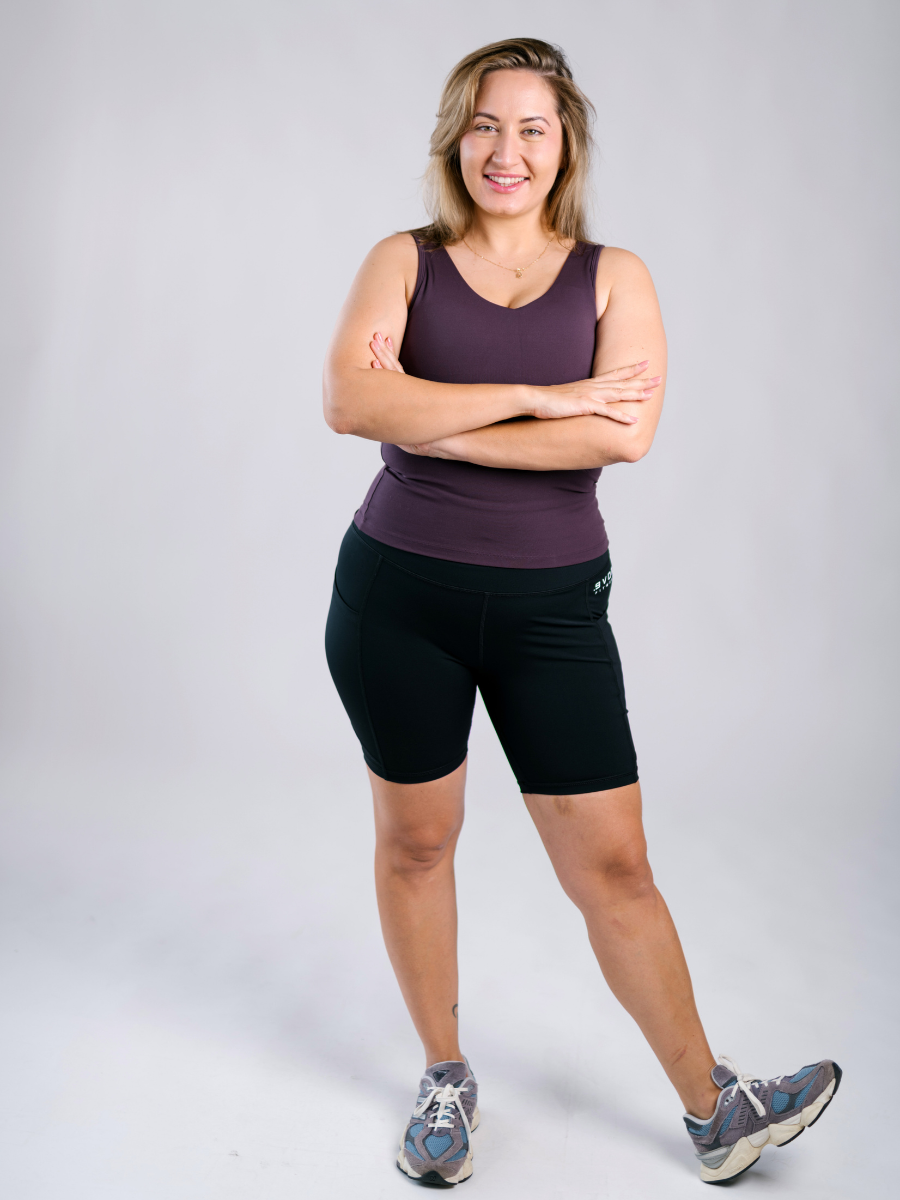 ERA One High Rise Compression Biker Shorts | by Evom Fitwear