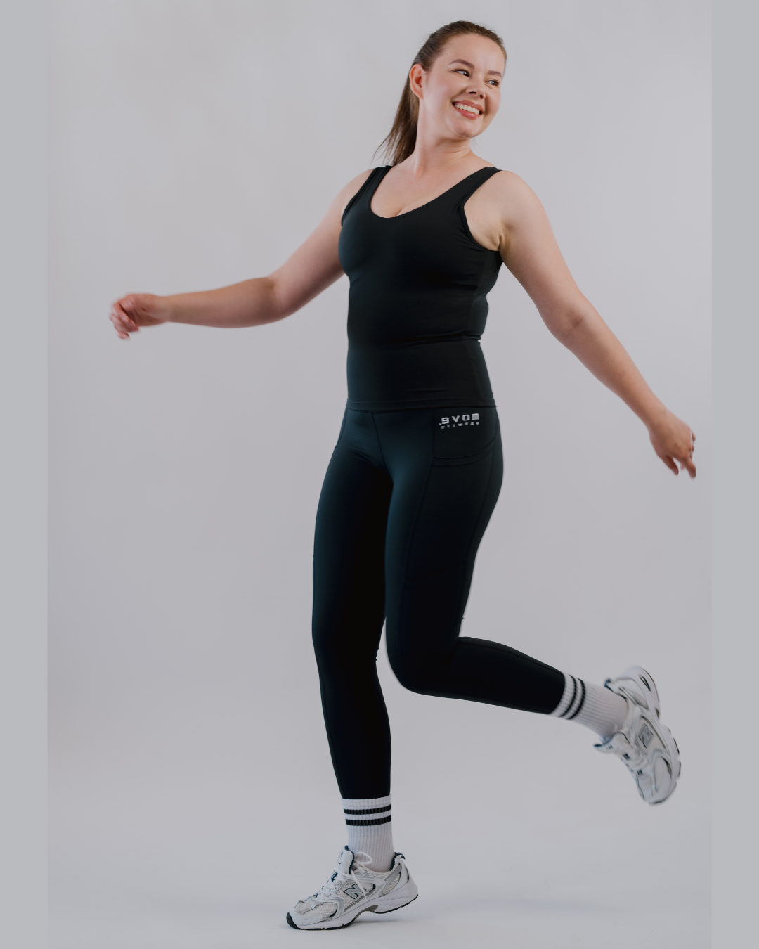 ERA One High Rise Compression Tights - Full Length | by Evom Fitwear