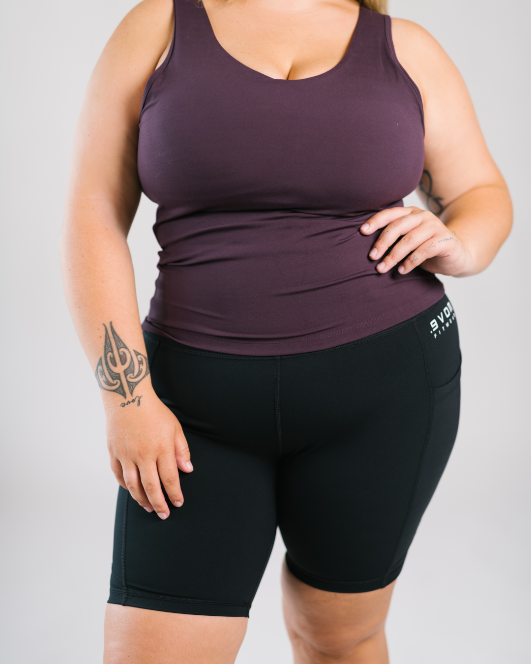 ERA One High Rise Compression Biker Shorts | by Evom Fitwear
