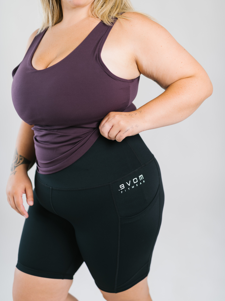 ERA One High Rise Compression Biker Shorts | by Evom Fitwear