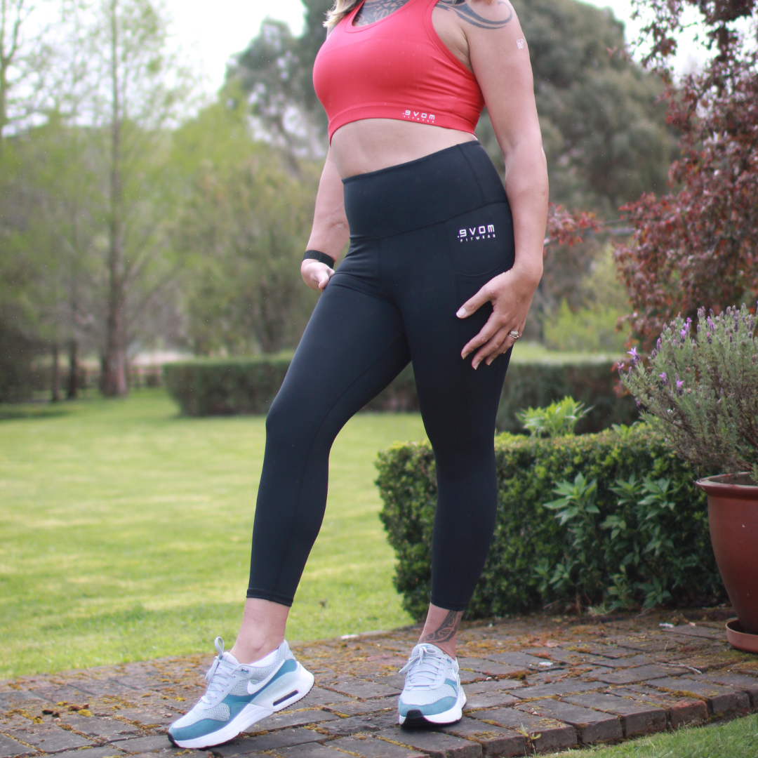 ERA One High Rise Compression Tights - 7/8 | by Evom Fitwear