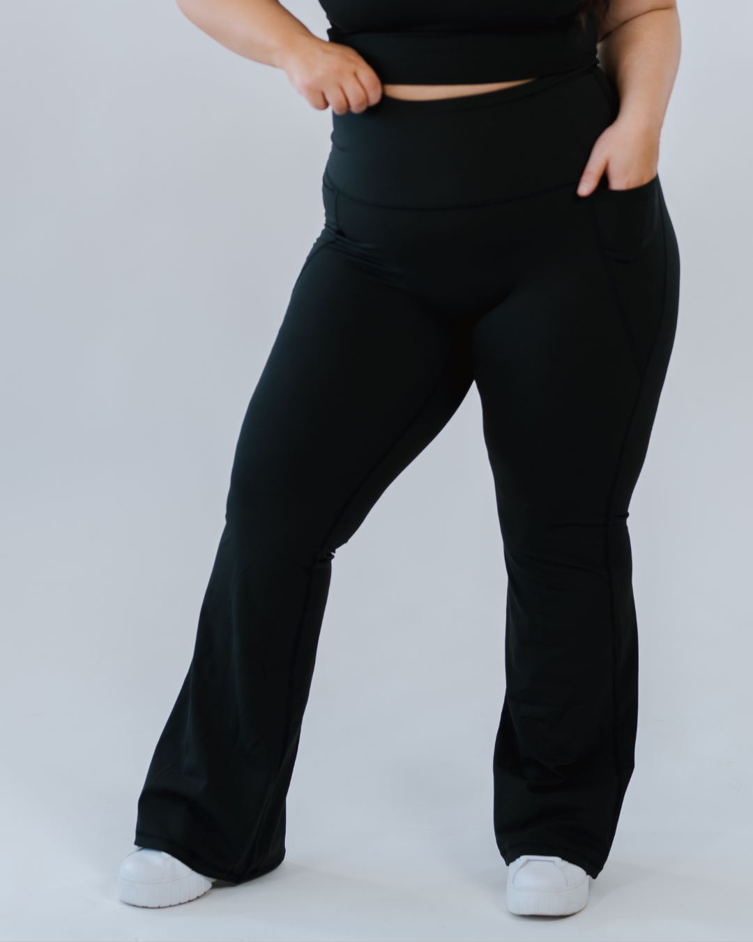 High Rise Core Shape Flares Shortie| by Evom Fitwear
