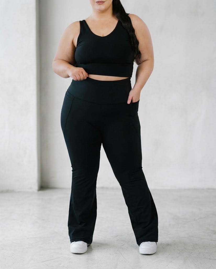 High Rise CoreShape Flares Tall | by Evom Fitwear