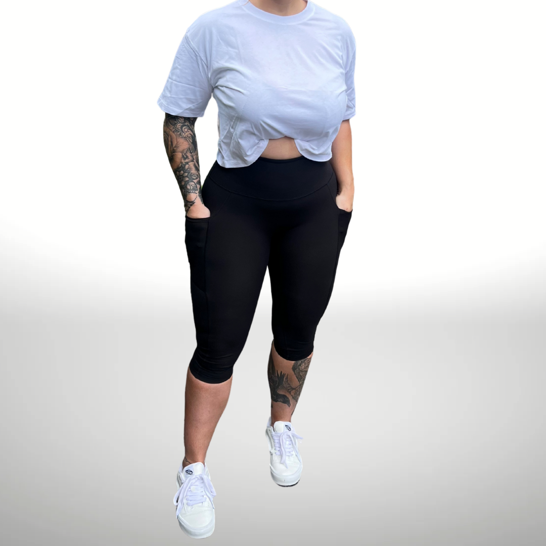 Capri 3/4 Compression Tights Leggings | By Evom