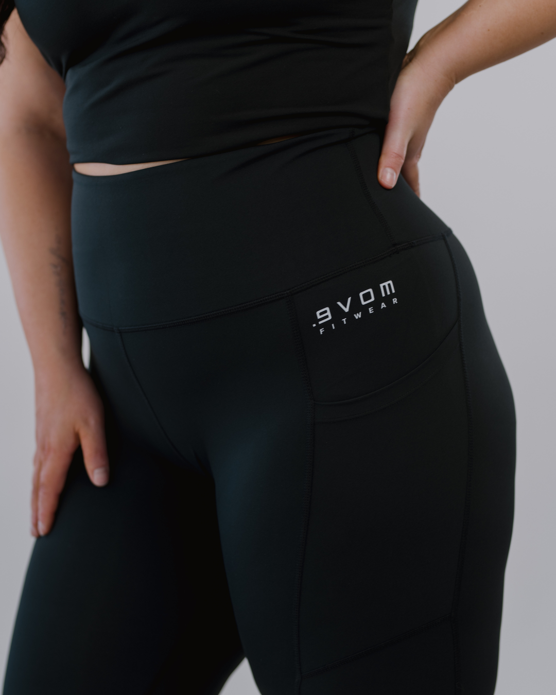 ERA One High Rise Compression Tights - Full Length | by Evom Fitwear