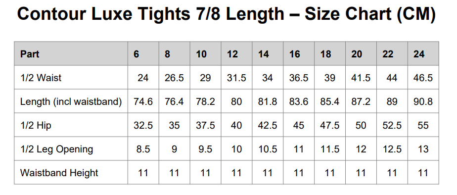 Contour Luxe 7/8 Tights | By Evom