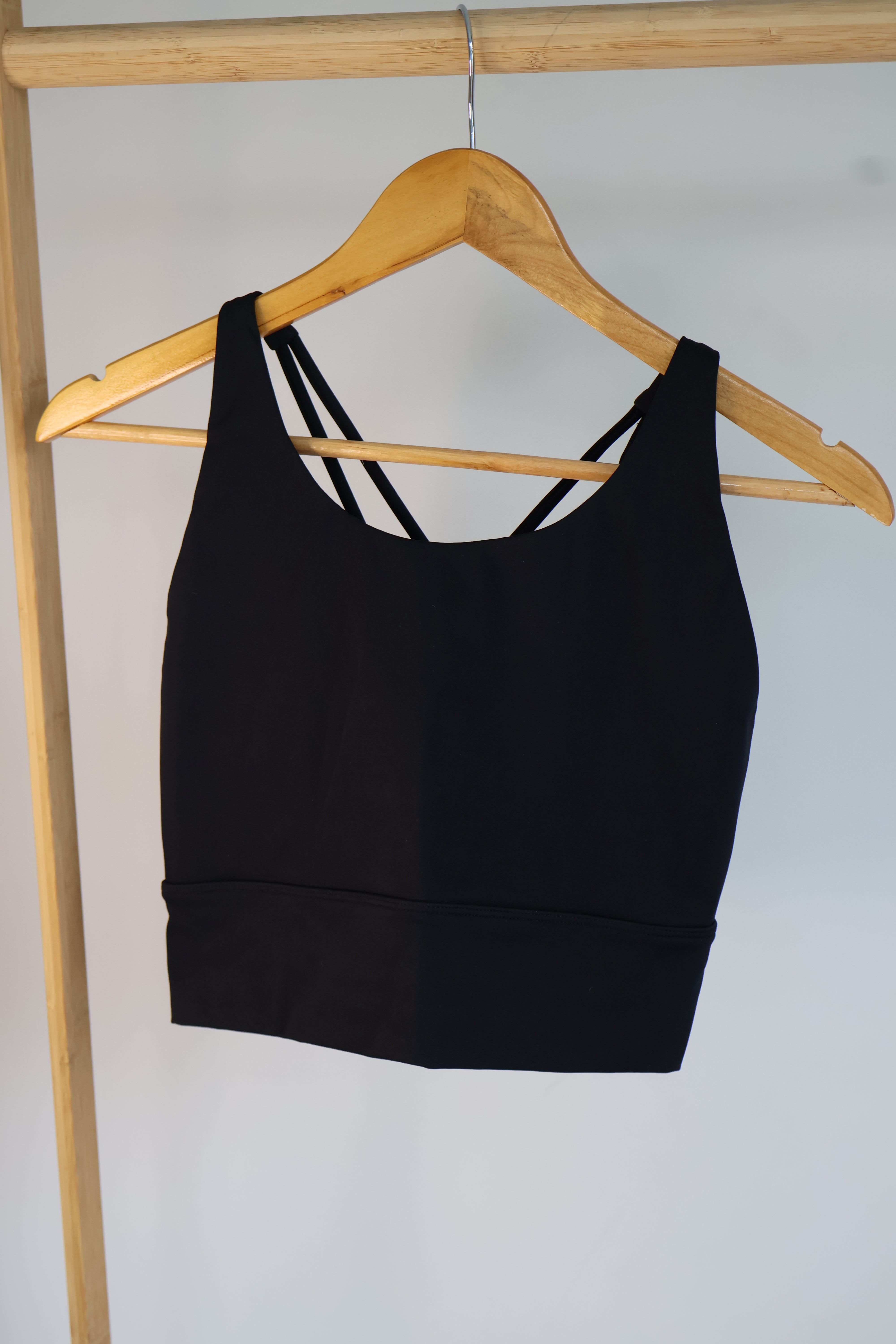 SECONDS - Black Sports bra