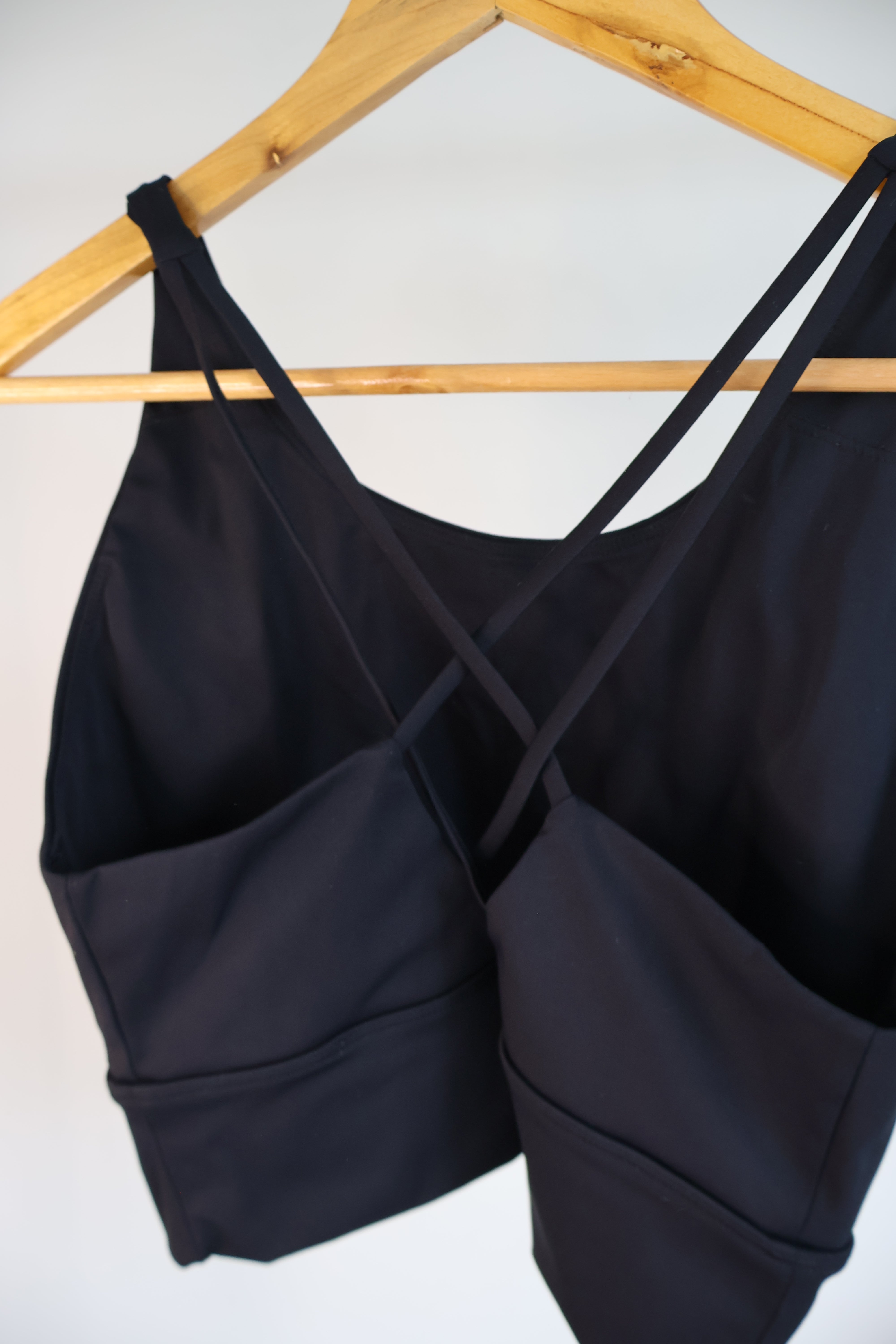 SECONDS - Black Sports bra