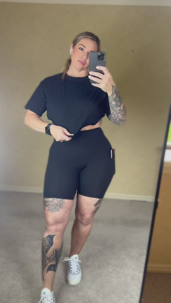 Mid Length Biker Compression Shorts | By Evom